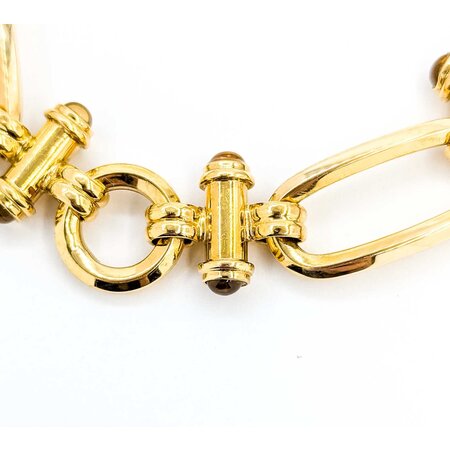Bracelet Togggle Link Citrine 18ky 15mm 7.50" 24.91g 225040113