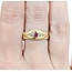 Ring .16ctw Mine Cut Diamonds .12ctw Ruby 18ky 7mm Sz9.5 3.5g 225040085