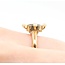 Ring 1.25ct Garnet 2.75mm Seed Pearls 10ky 13.5x10.5mm Sz7 2.1g 225040086