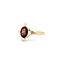 Ring 1.25ct Garnet 2.75mm Seed Pearls 10ky 13.5x10.5mm Sz7 2.1g 225040086