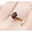 Ring 1.25ct Garnet 2.75mm Seed Pearls 10ky 13.5x10.5mm Sz7 2.1g 225040086