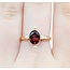 Ring 1.25ct Garnet 2.75mm Seed Pearls 10ky 13.5x10.5mm Sz7 2.1g 225040086