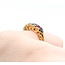 Ring .25ctw Blue Sapphire .18ctw Ruby 14ky 4.2mm Sz3.75 2.7g 225040083