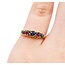 Ring .25ctw Blue Sapphire .18ctw Ruby 14ky 4.2mm Sz3.75 2.7g 225040083