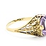 Ring Filigree 2ct Light Purple Amethyst 14ky 9.7x9mm Sz5.25 2g 225040075