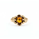  Ring Solitaire 1.75ct Cabochon Citrine 10ky 12.7mm Sz9.5 5.1g 225040079