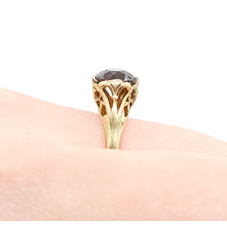 Ring Filigree 1.25ct Garnet 10ky Sz6.5 2.5g 225040067