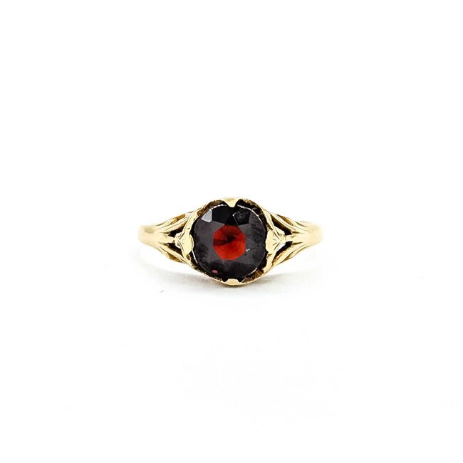 Ring Filigree 1.25ct Garnet 10ky Sz6.5 2.5g 225040067