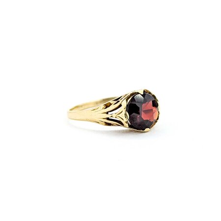 Ring Filigree 1.25ct Garnet 10ky Sz6.5 2.5g 225040067