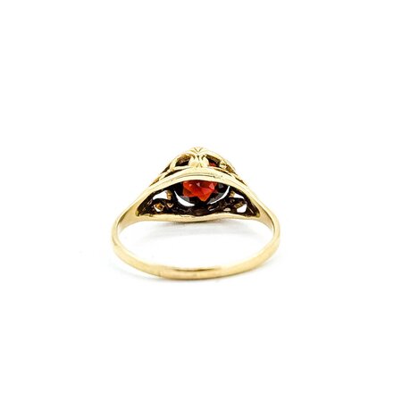 Ring Filigree 1.25ct Garnet 10ky Sz6.5 2.5g 225040067