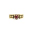 Ring Milgrain .31ct Ruby 18ky 6mm Sz7 5.2g 125040049
