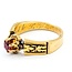 Ring Milgrain .31ct Ruby 18ky 6mm Sz7 5.2g 125040049