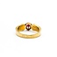 Ring Milgrain .31ct Ruby 18ky 6mm Sz7 5.2g 125040049