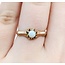 Ring Solitaire .25ct Cabochon Opal 10ky 6.5mm Sz5.25 1.9g 225040096