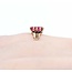 Ring Solitaire .81ct Ruby 14ky 7mm Sz5.5 1.1g 225040091