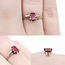 Ring Solitaire .81ct Ruby 14ky 7mm Sz5.5 1.1g 225040091
