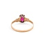Ring Solitaire .81ct Ruby 14ky 7mm Sz5.5 1.1g 225040091