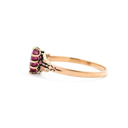 Ring Solitaire .81ct Ruby 14ky 7mm Sz5.5 1.1g 225040091