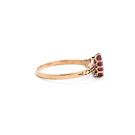 Ring Solitaire .81ct Ruby 14ky 7mm Sz5.5 1.1g 225040091