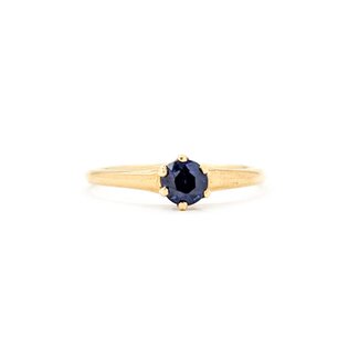 Ring Solitaire .40ct Sapphire 14ky 1.7mm Sz6 1.5g 225040092