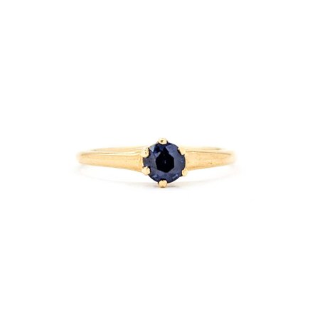 Ring Solitaire .40ct Sapphire 14ky 1.7mm Sz6 1.5g 225040092