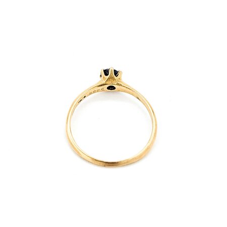Ring Solitaire .40ct Sapphire 14ky 1.7mm Sz6 1.5g 225040092