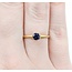 Ring Solitaire .40ct Sapphire 14ky 1.7mm Sz6 1.5g 225040092