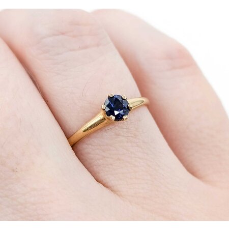 Ring Solitaire .40ct Sapphire 14ky 1.7mm Sz6 1.5g 225040092