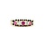 Ring .12ctw Mine Cut Diamonds .2ctw Ruby 10ky 5.6mm Sz7.75 4.4g 225040084