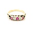 Ring .12ctw Mine Cut Diamonds .2ctw Ruby 10ky 5.6mm Sz7.75 4.4g 225040084