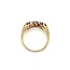 Ring .12ctw Mine Cut Diamonds .2ctw Ruby 10ky 5.6mm Sz7.75 4.4g 225040084
