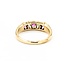 Ring .12ctw Mine Cut Diamonds .2ctw Ruby 10ky 5.6mm Sz7.75 4.4g 225040084