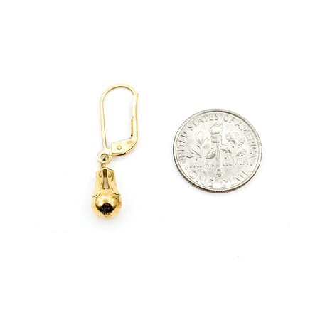 Earrings Ball Drop 14ky 1.1x.2" 2.5g 225040104