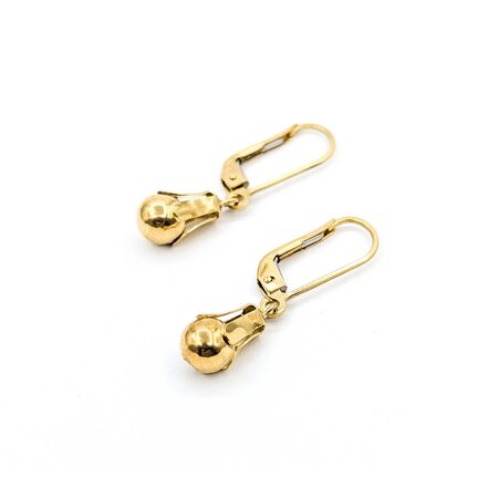 Earrings Ball Drop 14ky 1.1x.2" 2.5g 225040104