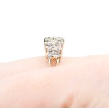 Ring 2 Row .75ctw Round Diamonds 14ky 8mm Sz5 3.10g 225040055