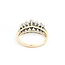 Ring 2 Row .75ctw Round Diamonds 14ky 8mm Sz5 3.10g 225040055