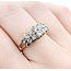 Ring 2 Row .75ctw Round Diamonds 14ky 8mm Sz5 3.10g 225040055