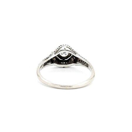 Ring Antique Early 20th Century .20ct Euro Cut Diamond 14kw sz6.5 124060761