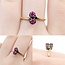 Ring 2-Stone .30ctw Ruby 14ky 8.8mm Sz7 2.1g 225040081