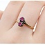 Ring 2-Stone .30ctw Ruby 14ky 8.8mm Sz7 2.1g 225040081