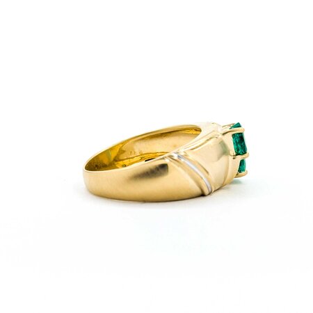 Ring .60ctw Emeralds 14ky Sz6.5 4.75g 225040117