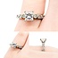 Ring Engagement .70ct Princess Cut Diamond 18kw Sz3.75 3.22g 225040143