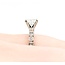 Ring Engagement .70ct Princess Cut Diamond 18kw Sz3.75 3.22g 225040143