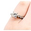 Ring Engagement .70ct Princess Cut Diamond 18kw Sz3.75 3.22g 225040143