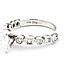 Ring Engagement .70ct Princess Cut Diamond 18kw Sz3.75 3.22g 225040143