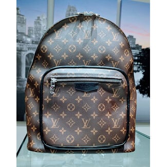 Backpack Louis Vuitton Josh Macassar Monogram Black Leather 125050004