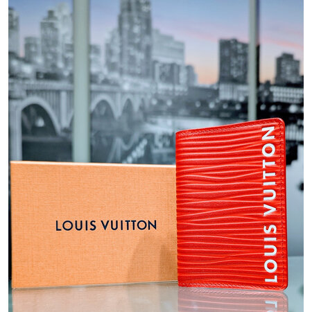 Wallet Louis Vuitton Pocket Organzier Vermillion Red 125050005