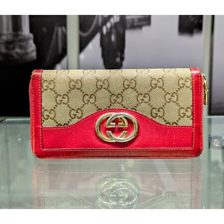 Wallet Gucci Zippy Red Trim 125045073