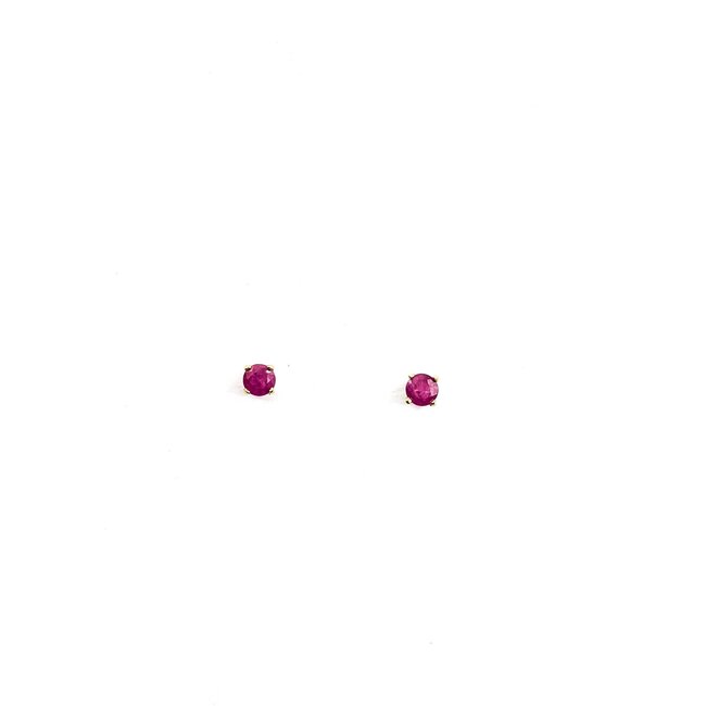 Earrings Stud .50ctw Ruby 14ky .76g 225040138