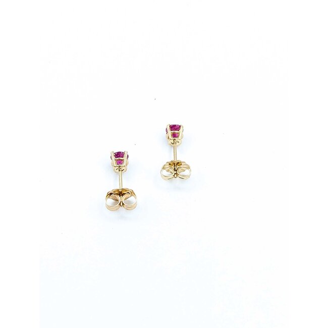 Earrings Stud .50ctw Ruby 14ky .76g 225040138